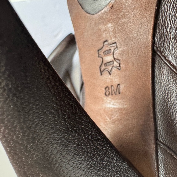 J.V. - J. Vincent Paper Bag Drawstring Heeled Ankle Boots. Size 8 - Picture 12 of 12